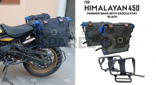 Fit For Royal Enfield New Himalayan 450 Canvas Pannier Bags With Mounting